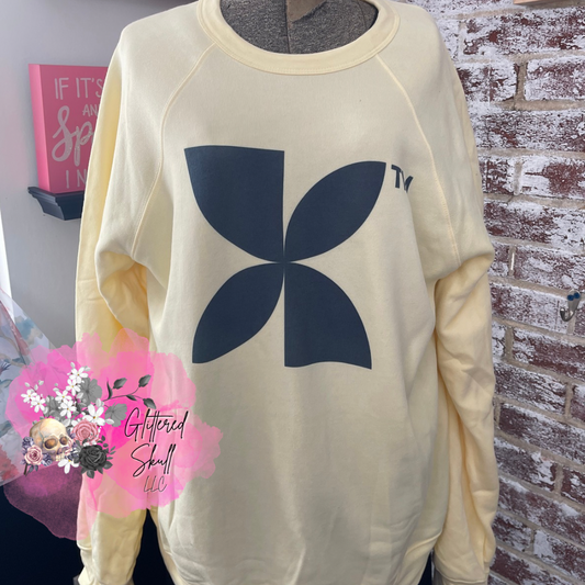 Bella Crew Neck Sweatshirt - Pink Logo