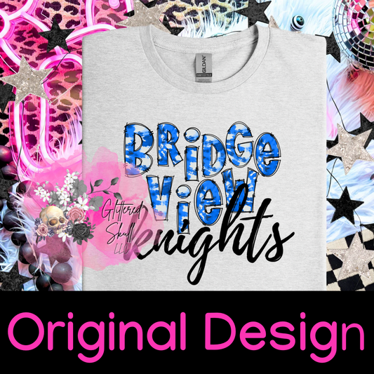 Bridgeview - Glittered Skull Original Design