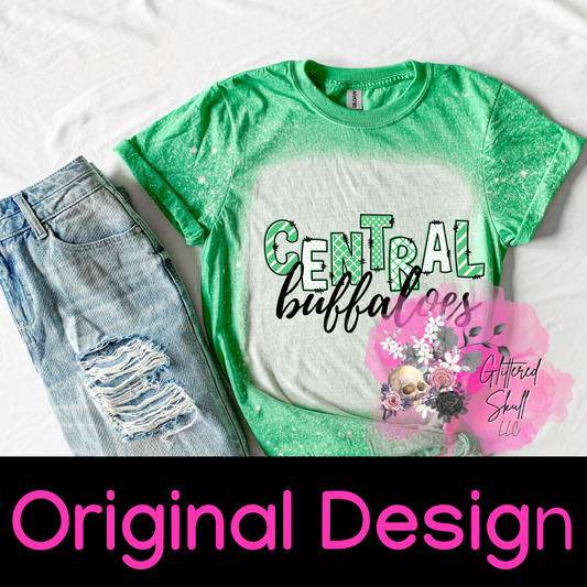 Central - Glittered Skull Original Design